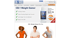 Desktop Screenshot of cb1weightgainer.com