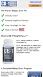 Mobile Screenshot of cb1weightgainer.com